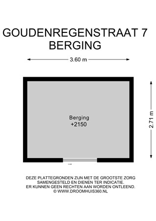 Floorplan - Goudenregenstraat 7, 1431 RR Aalsmeer